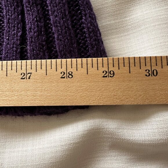 Silhouettes Women's 3X Purple Knit Cardigan w/Belt Acrylic & Ramie Blend - Picture 7 of 10